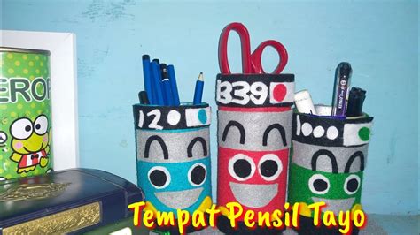 Simak langkah cara membuatnya dibawah ini. Cara membuat tempat pensil karakter Tayo dari barang bekas ...