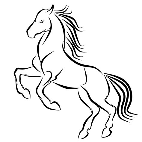 Here's a step by step guide on how to draw a mustang horse : Mustang Horse Drawing | Free download on ClipArtMag