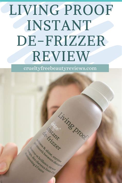 Perfect for all hair types. A review of Instant De-Frizzer, a cruelty free hairspray ...