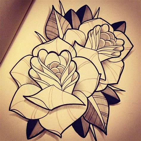 Neo traditional rose outline 2 by … перевести эту страницу. davetattoos's photo on Instagram | TATTOO | Pinterest ...