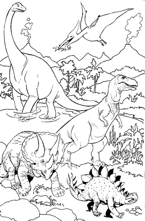 Download gratis een dinosaurus kleurplaat print hem uit en laat de kinderen deze inkleuren. Kleurplaat Dino Vulkaan Dino Mit Pflanze Ausmalbild ...