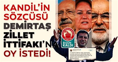 Olayın duyulmasını demirtaş\'ın kendisinin istemediğini açıklayan hdp, demirtaş\'ın cezaevi yönetiminden yana da sıkıntısı olmadığını da duyurdu. Kandil'in sözcüsü HDP'li Selahattin Demirtaş Zillet ...