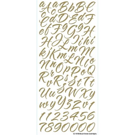 Alphabet fabric wall stickers by littleprints. Sticko® Mylar Brushstroke Alphabet Stickers (With images ...