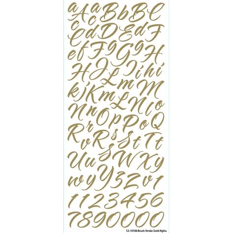 Alphabet fabric wall stickers by littleprints. Sticko® Mylar Brushstroke Alphabet Stickers (With images ...