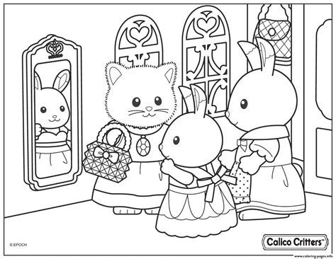 160 x 207 use the download button to find out the full image of calico cat coloring pages free, and download it for a computer. Calico Critters Getting Ready For The Church Coloring ...