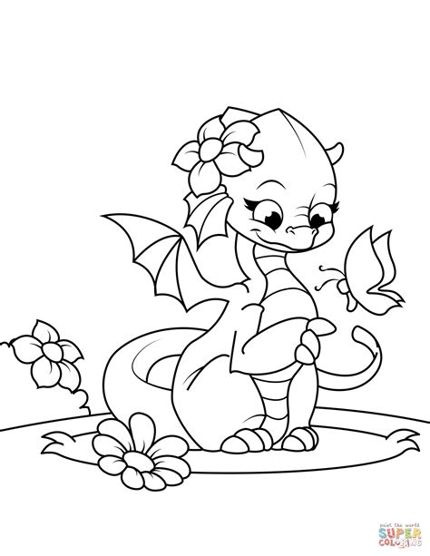 Baby dragon hatching coloring pages template. Baby Dragon Hatching Coloring Page - coloring.rocks!