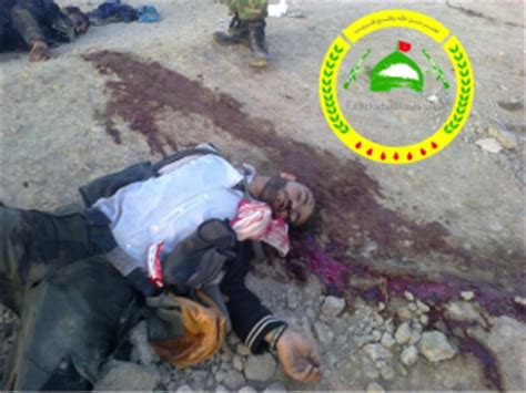 Women with tragic stab wound. Suriye'de Savaşan Iraklı Şii Militanlar