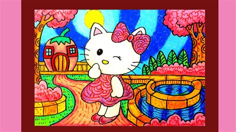 Cara dapatkan gambar gambar hello kitty untuk mewarna. CARA MENGGAMBAR DAN GRADASI WARNA Ep.9 Tema : HELLO KITTY ...