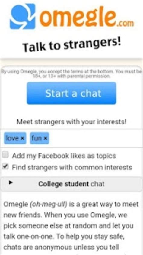 Click the i'm not a robot box and get i stumbled upon emerald one day after an omegle video call. Omegle Chat Talk to Strangers APK for Android - Download