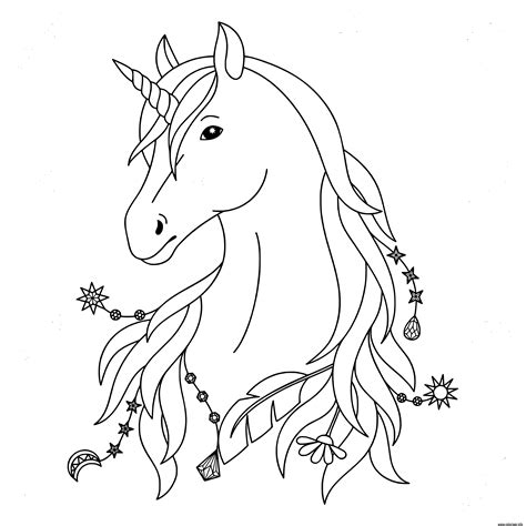 Coloriage pour les enfants, retrouvez des centaines de coloriages à imprimer classés par thème. Coloriage Licorne Simple Noir Et Blanc Dessin Licorne à ...