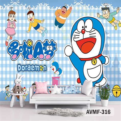 298 441 просмотр 298 тыс. Doraemon Wallpaper Dinding Gambar Doraemon 3d - doraemon