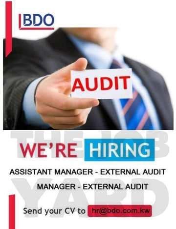 Bpsc bihar assistant audit officer recruitment 2021 : BDO Kuwait Job Vacancy Manager, Assistant Manager - Audit ...