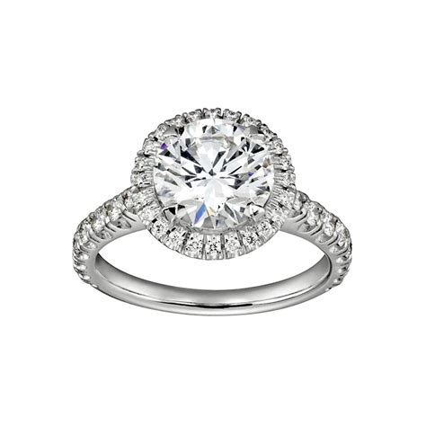 History of cartier engagement rings. Halo-set Destinée Cartier diamond ring