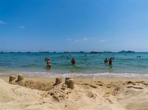 This beach was popularised in the film 'and god created woman' with brigitte bardot. Pampelonne Beach - a sandy beach on the French Riviera