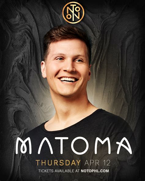 Since making his debut in 2015, matoma has joined the ranks of electronic's most popular and innovative new stars, prompting rolling ja rule & ralph trevsant), featured on the groundbreaking 2015 debut project, hakuna matoma. since then, matoma has made waves with his debut album. Matoma Tickets 04/12/18