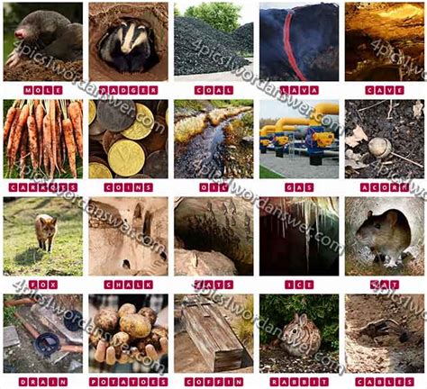 It has received great feedback from millions of players around the world and is played by around 220 million people! 100 Pics Underground Answers | 4 Pics 1 Word Daily Puzzle ...