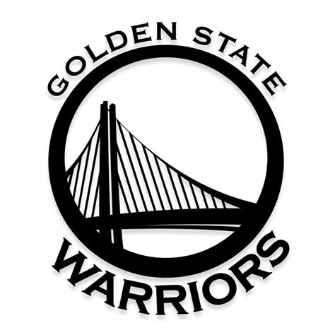 Typography logo generator featuring a warrior's shield. Golden State Warriors NBA Logo Decal Sticker - Decalfly