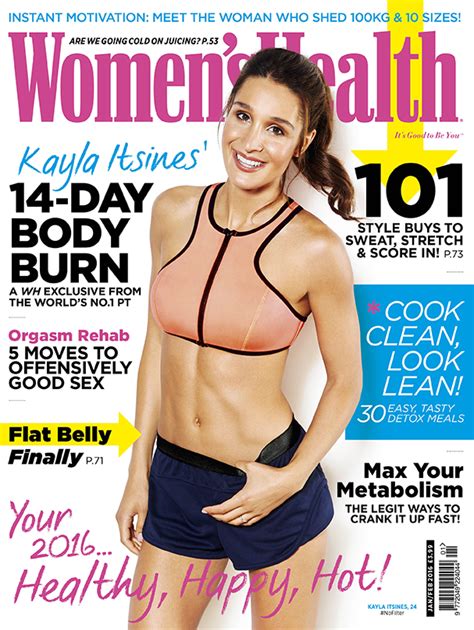 Top 10 healthy foods for quick and safe weight loss. Women's Health First Fitness Blogger Cover: Kayla Itsines ...