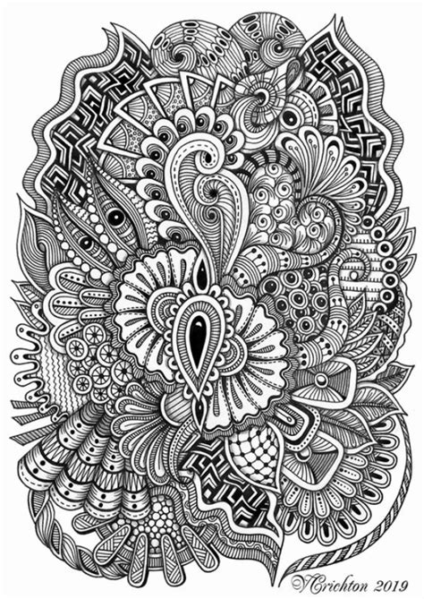 My book, draw your own damn coloring book, offers up the same amazing relaxation benefits as zentangle. ZENTANGLE HOUSE Zentangle Coloring in 2020 | Abstract ...