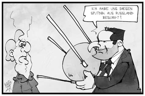 Bayerns ministerpräsident markus söder hat einen vorvertrag für den impfstoff sputnik v unterzeichnet. Sputnik V By Kostas Koufogiorgos | Politics Cartoon | TOONPOOL