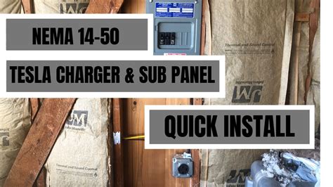 Outdoor subpanels can be used indoors or outdoors. Nema 14-50 Telsa Charger & Sub Panel Install - YouTube