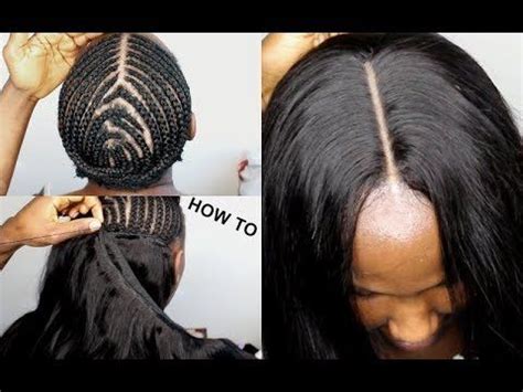 Hair weave tutorial admirable how to do a full sew in weave no leave. HOW TO DO: Full Sew In WEAVE No Leave Out Tutorial Video ...