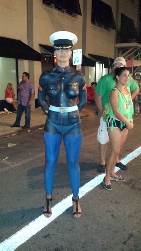 Festival in key west, florida. One of the best body painted seen at the Fantasy Fest in ...