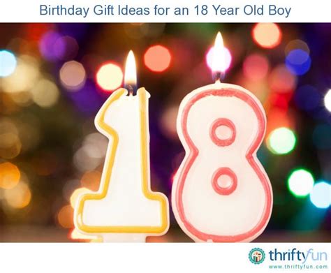 Buying a gift for the 18 year old is often a big deal, as 18 is a milestone in the journey to adulthood. Pin on 18th Birthday Presents For Boys