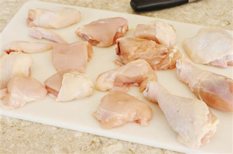 Here are 7 steps for cutting a whole chicken into 8 pieces: How To Make Chicken Stock - Food.com
