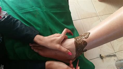 Learn how to make simple mehndi design patch. basic mehndi designs for leg patch 2018|Bridal Mehndi - YouTube