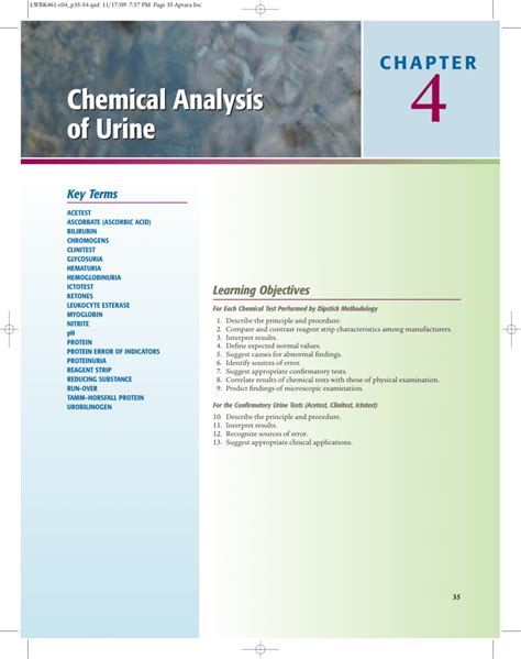 Read book chemical and microscopical analysis of the urine in health and disease designed online free by author geo b george bingham fowler. Chemical Analysis of Urine