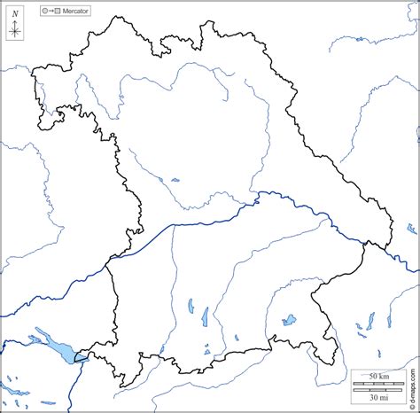 Suchen sie regierungsbezirke, kreise, gemeinden, städte und adressen auf der kostenlose landkarte von land bayern mit interaktiven satellitenbildern. Bayern Kostenlose Karten, kostenlose stumme Karte ...