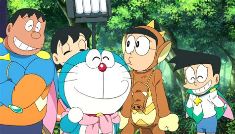 One day doraemon, nobita, shizuka, gian and suneo were shooting a film as space heroes. Doraemon: Nobita no Space Heroes (Anime) | AnimeClick.it