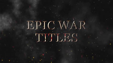 Epic War Titles Stock After Effects,#War#Epic#Titles#Effects | After effects, Print designs ...