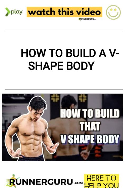 The shirt looks like it will stand the test of time. How To Build a V-Shape Body | RunnerGuru in 2020 | V shape ...