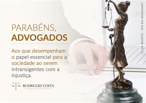 Especializado em direito tributário, empresarial e do consumidor. 11 de agosto - Dia do Advogado - Rodrigues Costa