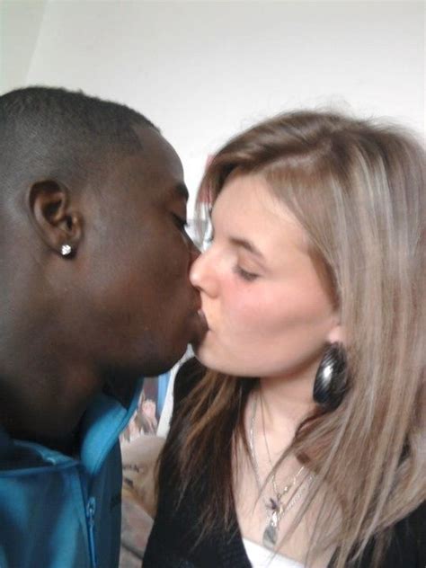 Passionate blonde wife's new black lover. Pin on Kissing