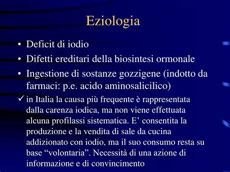 In generale, la malattia si trova nelle persone che vivono in aree con una. PPT - ENDOCRINOLOGIA PowerPoint Presentation, free ...