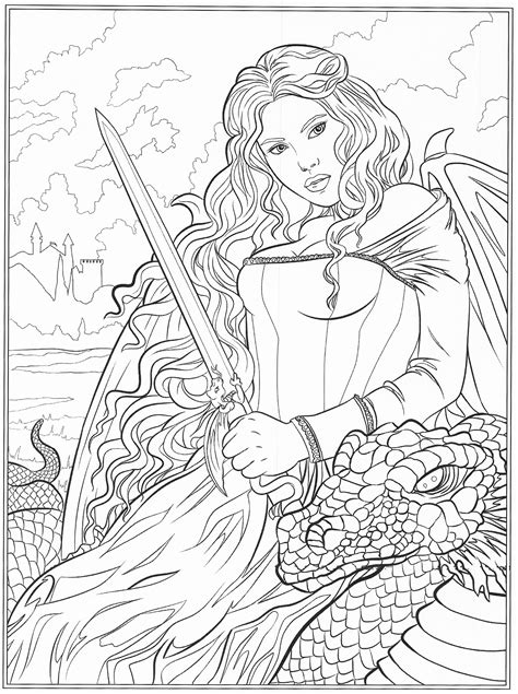 Fantasy coloring pages are a fun way for kids of all ages to develop creativity, focus, motor skills and color recognition. Fantasy Art Coloring Pages at GetDrawings | Free download