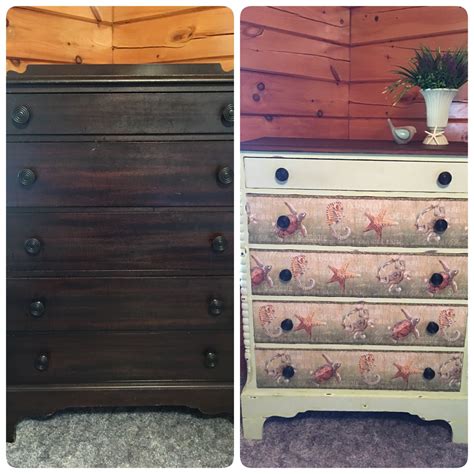 My home is filled with my favorite things! My first chalk paint/decoupage project, I love how it ...