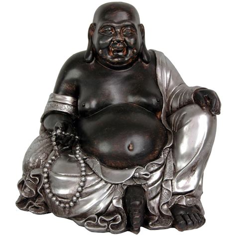 Check spelling or type a new query. Oriental Furniture 11 in. Sitting Happy Buddha Decorative Statue-STA-BUD12 - The Home Depot