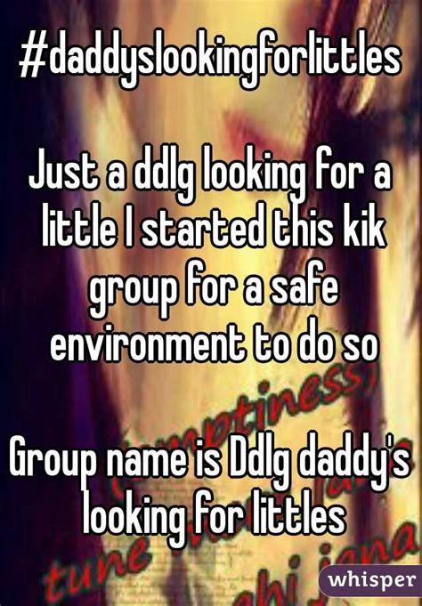 Oct 13, 2016 · a good daddy is a caretaker: #daddyslookingforlittles Just a ddlg looking for a little ...