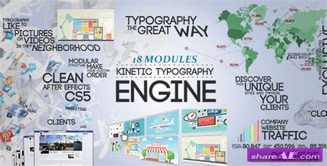 This fast paced, high energy kinetic typography project is broken up into two sections. Kinetic Typography Engine - After Effects Project ...