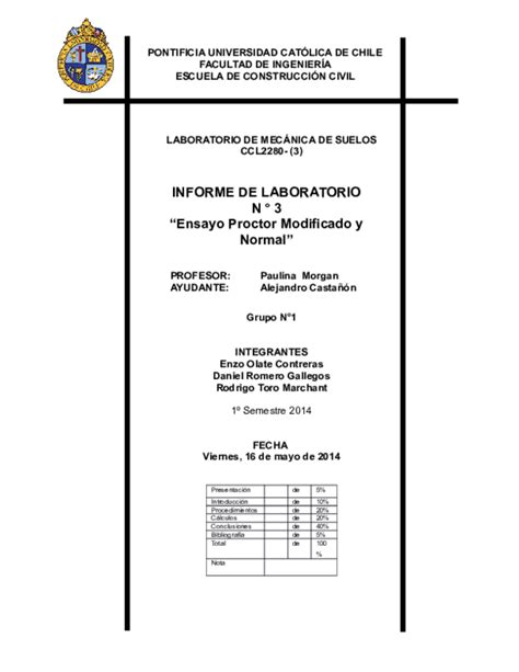 Universidad de chile, institución de educación superior estatal y pública, dedicada a la docencia de carreras pregrado y programas de postgrado y postítulo, investigación, creación y extensión. (DOC) PONTIFICIA UNIVERSIDAD CATÓLICA DE CHILE LABORATORIO ...