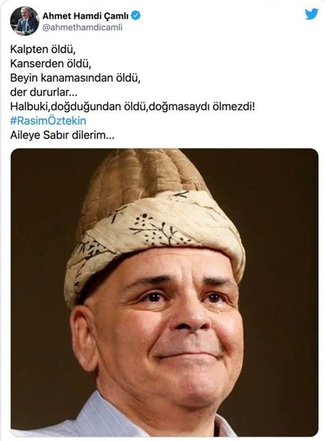 Bugün kalple ilgili ciddi bir rahatsızlık yaşadı, anjiyo oldu, tıkalı kalp. Rasim Öztekin neden öldü? AK Partili Ahmet Hamdi Çamlının ...