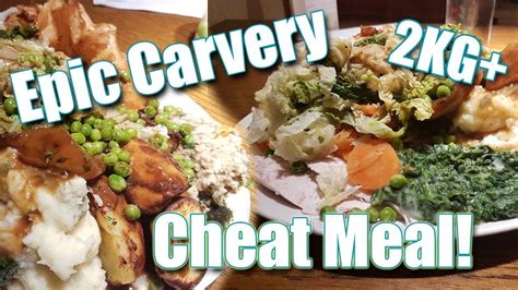 Johnson is at it again, posting cheat meals that would have anyone drooling. EPIC 2KG+ CARVERY CHEAT MEAL! MUKBANG - YouTube