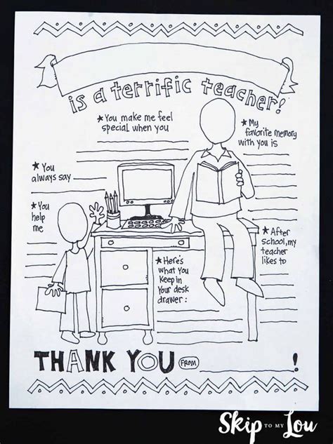 Find more teacher appreciation coloring page pictures from our search. My Teacher Coloring Page | Skip To My Lou | Bloglovin ...