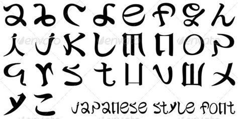 The japanese writing system combines three separate scripts: Japanese Style Alphabet | Typographie japonaise ...