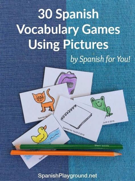 Spanish bingo fun activity with images for back to school. 30 Spanish Picture Card Games | Spanish vocabulary ...