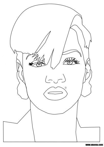Rihanna coloring page from pop stars & celebreties category. Pin by Cee Crafts on Coloring Pages 2 | Rihanna song ...